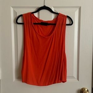 Orange Minkpink tank with low cut sleeves